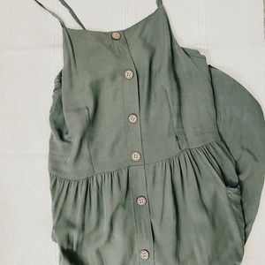 Sage Summer “Peasant” Dress